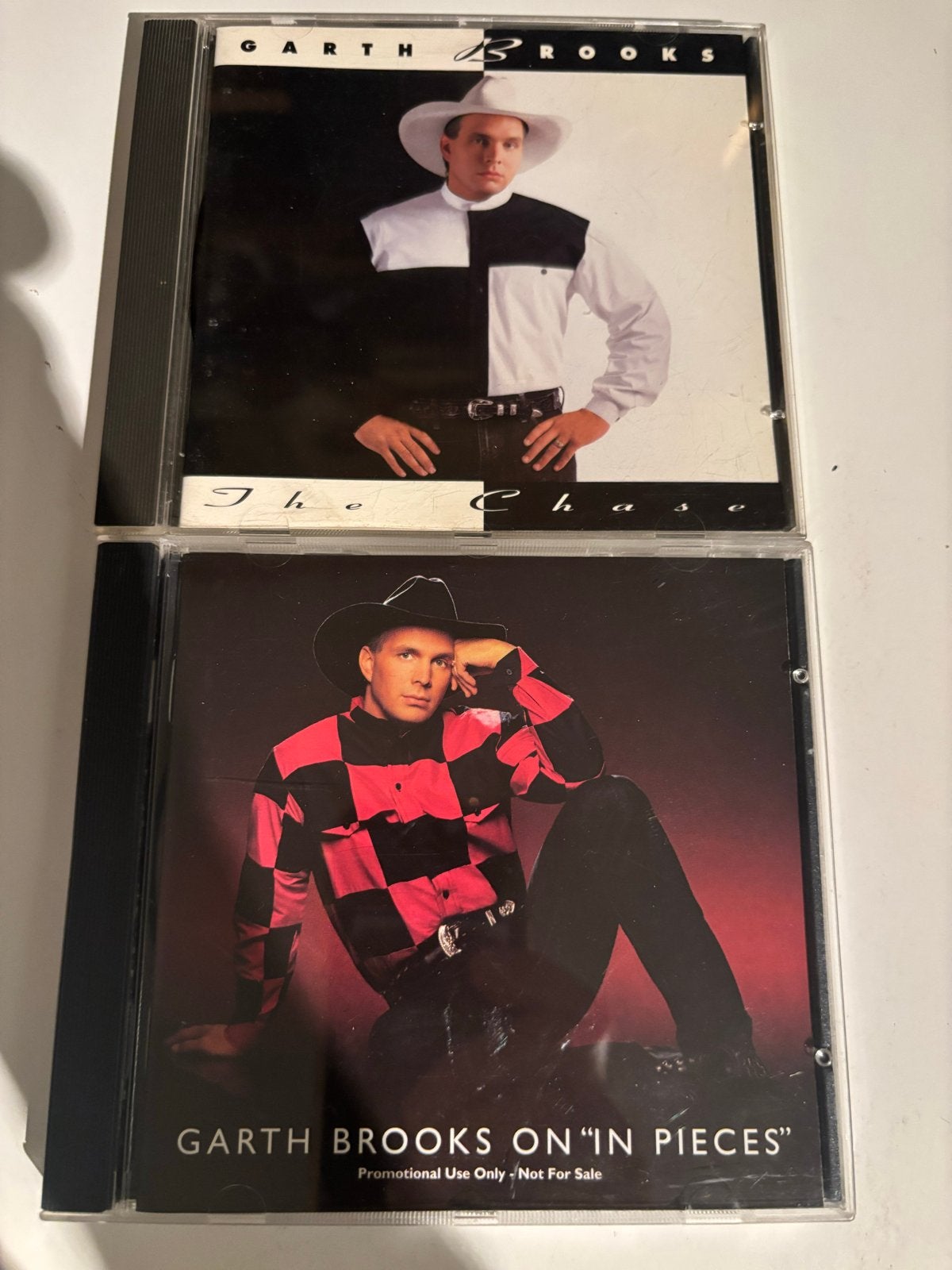 Garth Brooks CD's: The Chase & In Pieces (Promo), Cd's en Dvd's, Ophalen of Verzenden, Album, Country, Promo