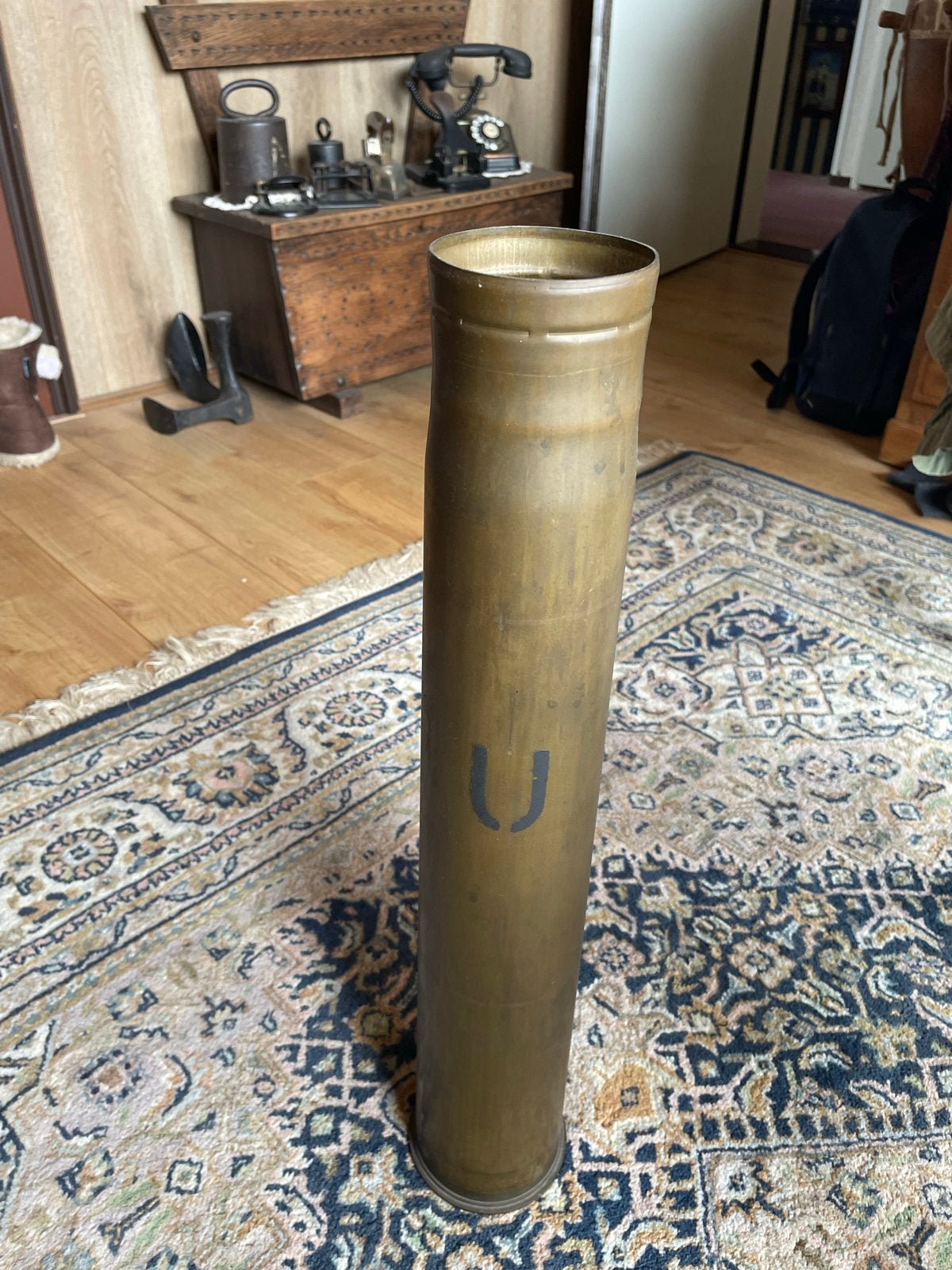 Grote artillerie granaathuls - WOII, Verzamelen, Militaria | Algemeen, Ophalen of Verzenden, Landmacht, Amerika, Hulzen of Bodemvondsten