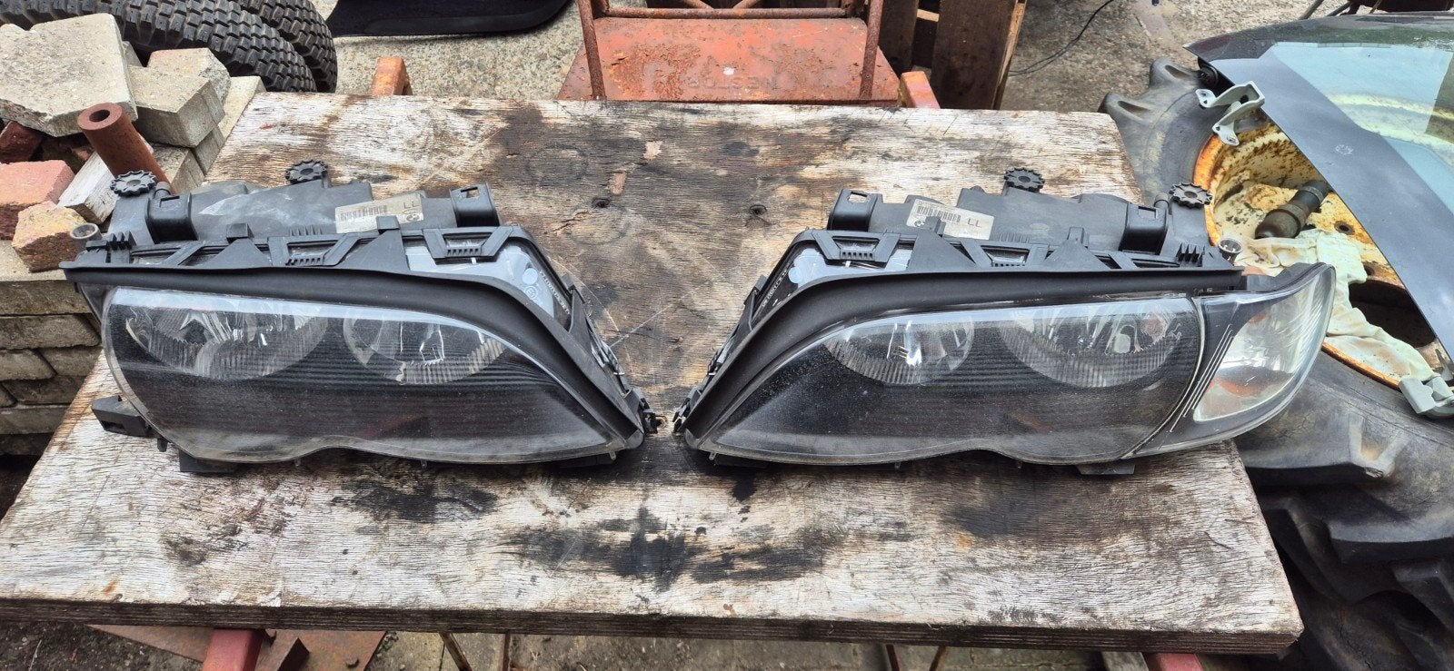 BMW E46 Koplampen Gebruikt - (325xi), Auto-onderdelen, Ophalen, Gebruikt, BMW