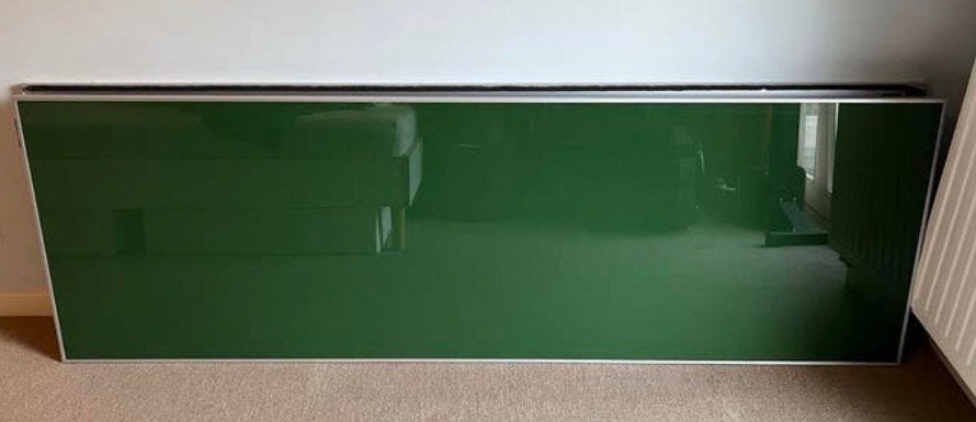IKEA PAX ÅRDAL groene schuifdeuren (2x75x235), Ophalen, 100 tot 150 cm, 200 cm of meer, Glas