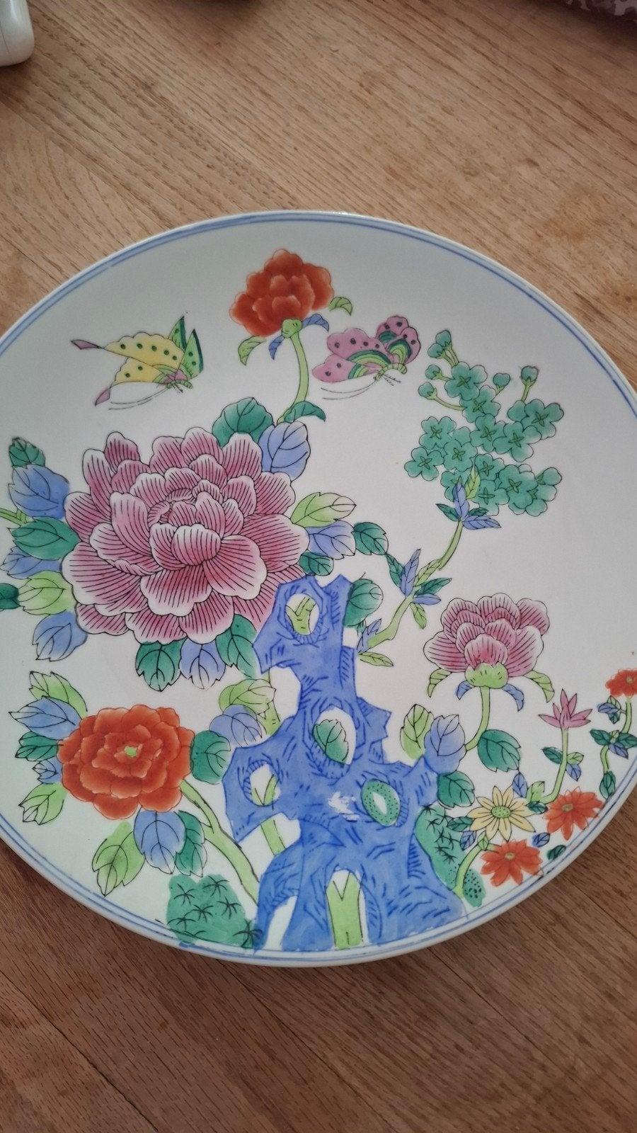 Decoratief Chinees bord - 30 cm, Antiek en Kunst, Ophalen of Verzenden