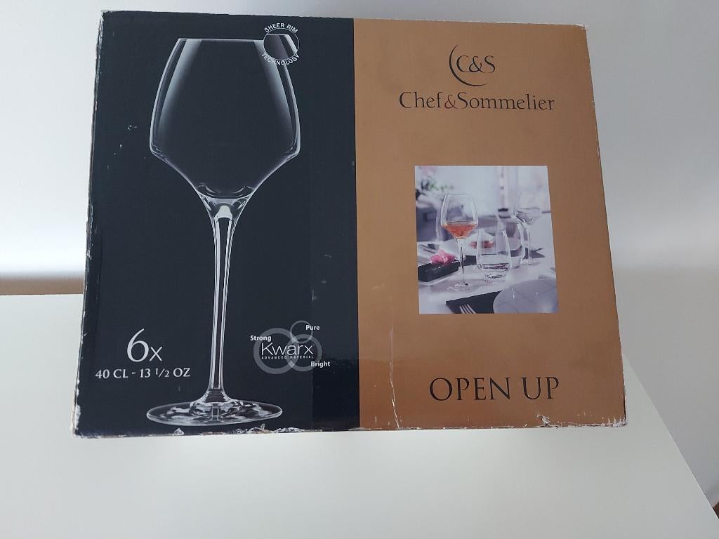 Chef & Sommelier Open Up Wijnglazen 40cl - 6 stuks, Glas of Glazen, Nieuw, Ophalen of Verzenden, Glas