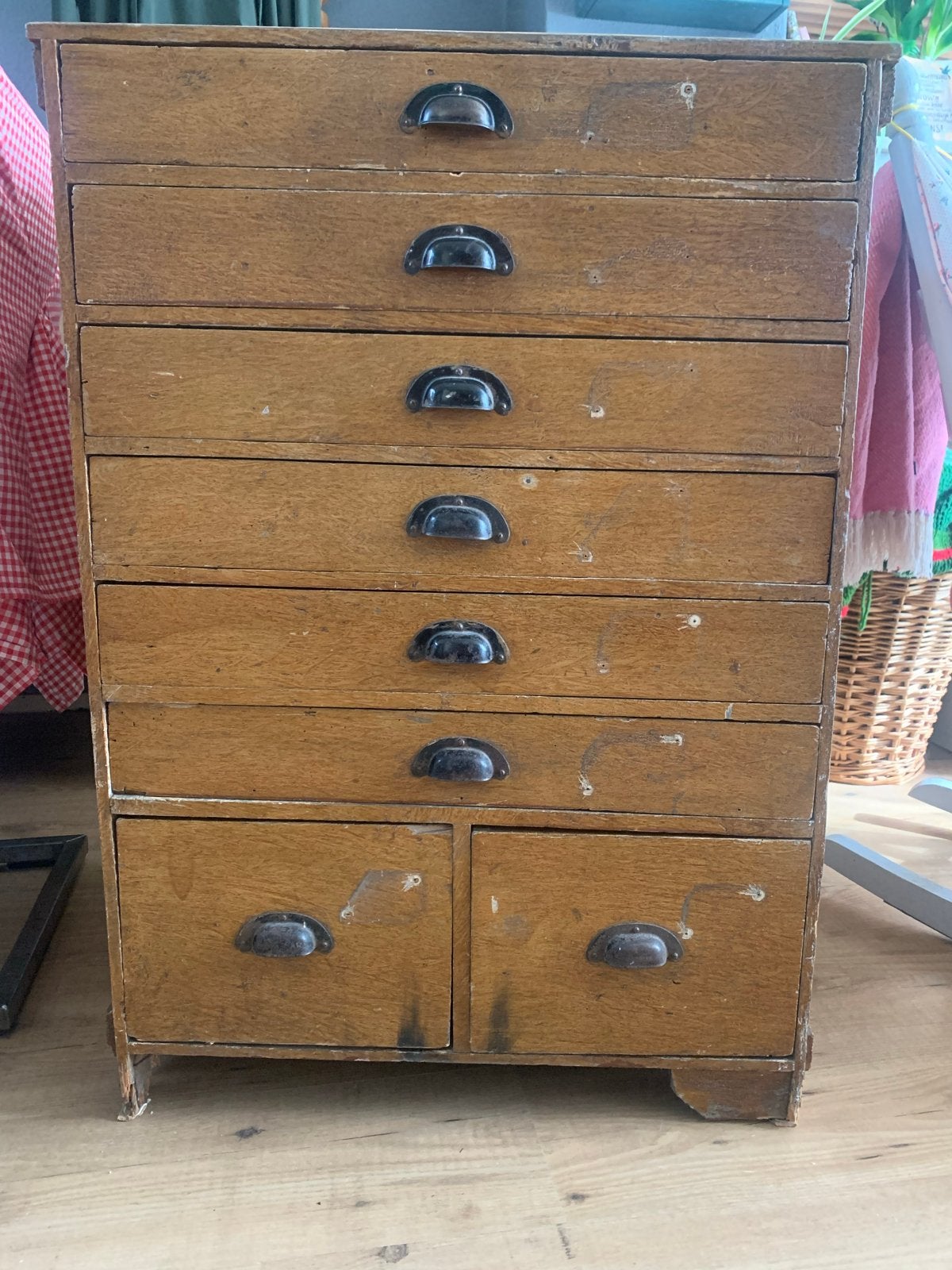 Vintage ladekast, Ophalen