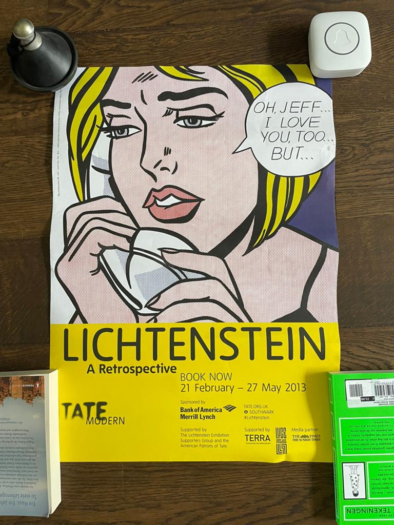 Poster Tate Modern Roy Lichtenstein-expositie 2013, Ophalen, A1 t/m A3, Overige onderwerpen, Rechthoekig Staand