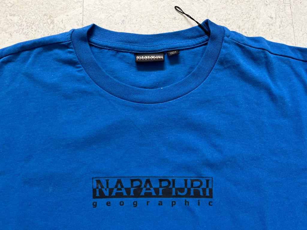 Napapijri heren t-shirt maat L (valt groot)., Ophalen of Verzenden, Nieuw, Maat 52/54 (L), Blauw