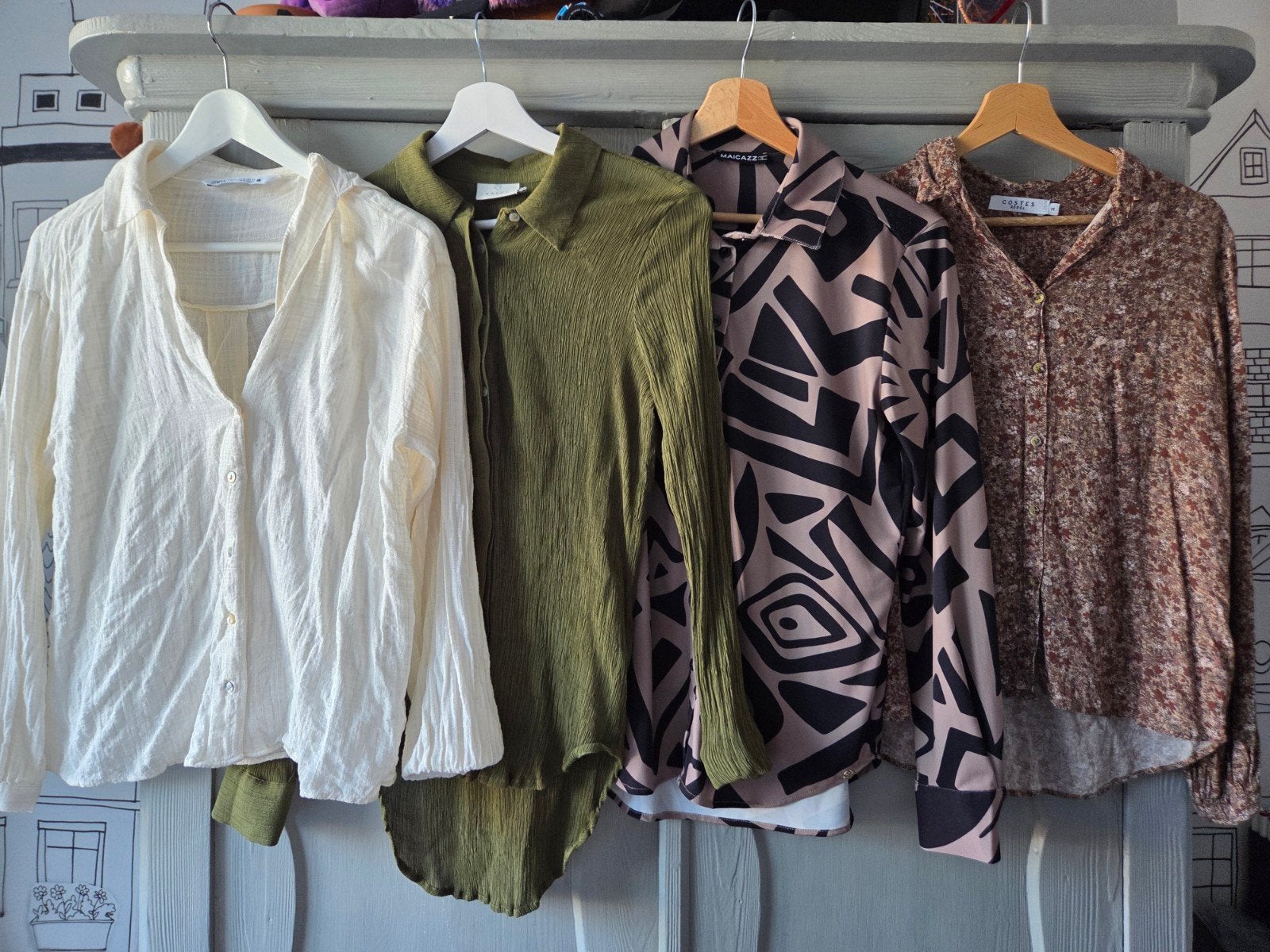 4x Blouse pakket Costes, Zara, Maicazz, Kaffe maat s, Ophalen of Verzenden, Zo goed als nieuw, Maat 36 (S), Wit