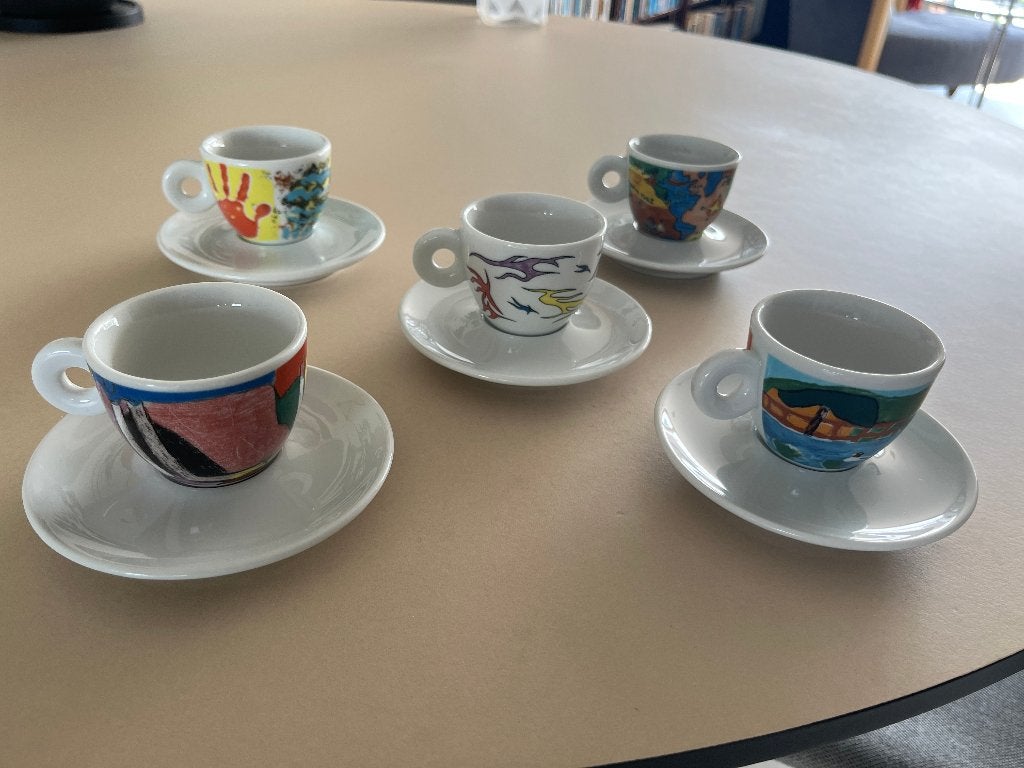 Espressokopjes Illy Art Collection 1998, Ophalen of Verzenden, Zo goed als nieuw, Overige stijlen, Kop(pen) en/of Schotel(s)