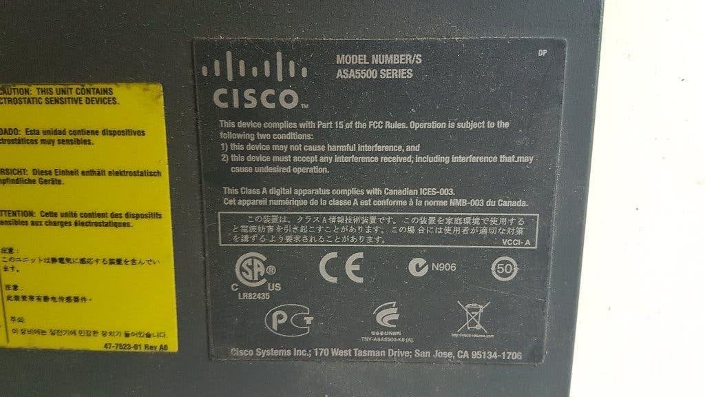 CISCO ASA 5550 series, Ophalen of Verzenden, Gebruikt