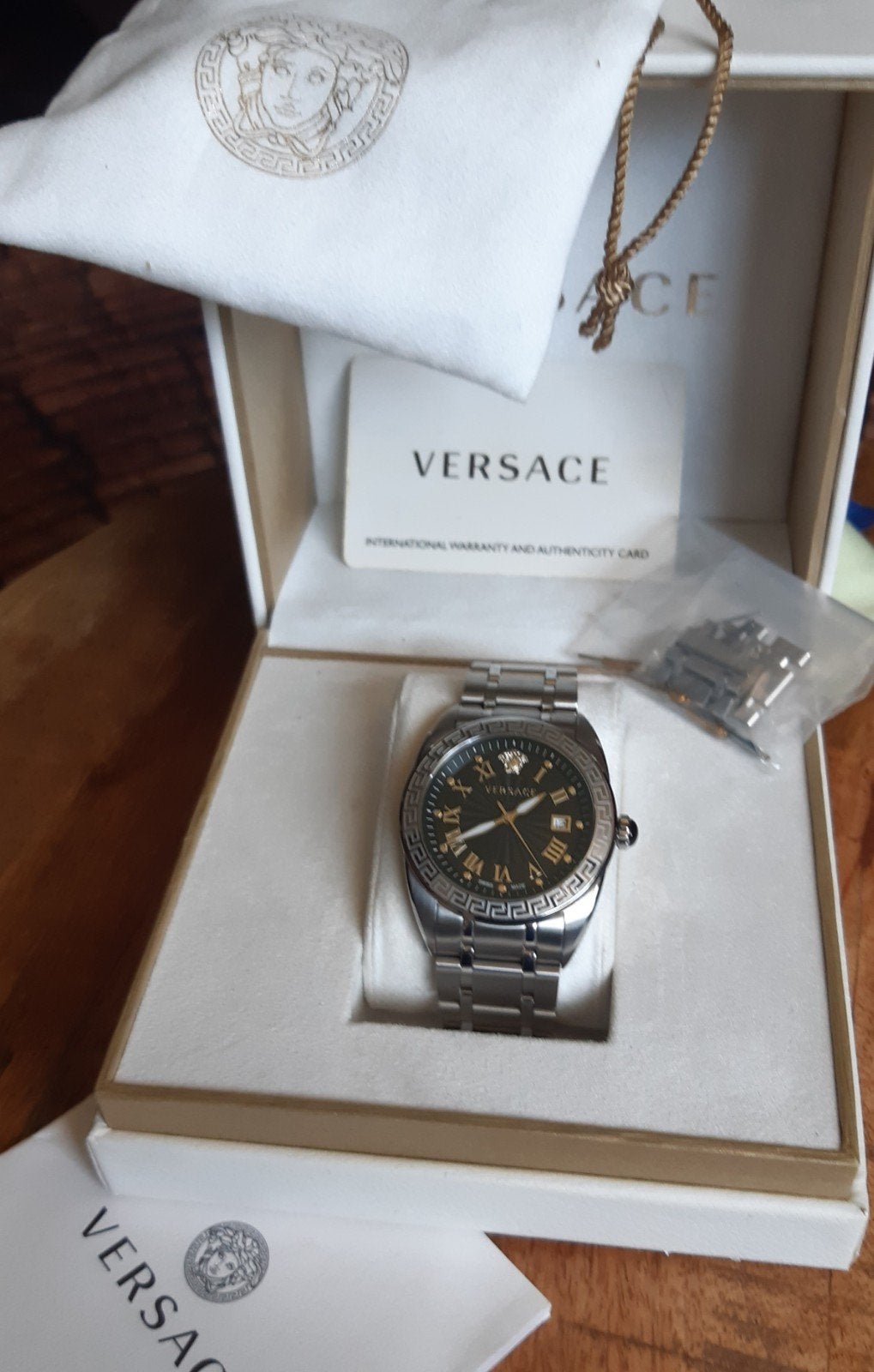 Versace Polshorloge - Zo goed als nieuw, Ophalen, Zo goed als nieuw, Staal, Overige merken