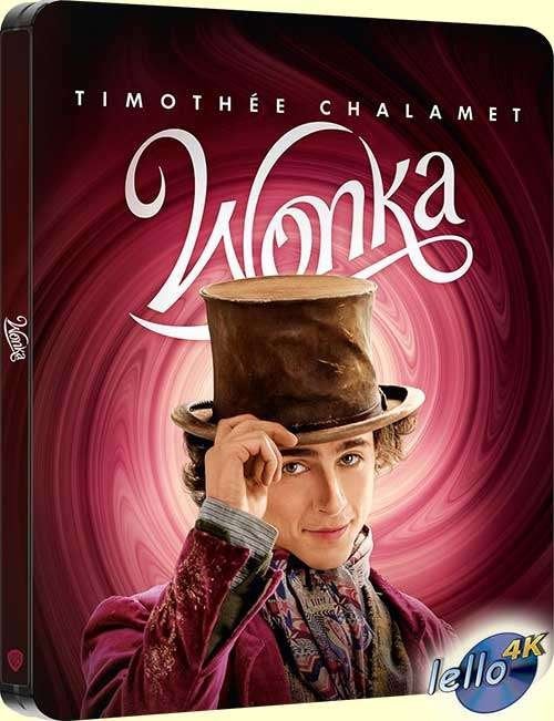 Blu-ray 4K: Wonka (2023 Timothée Chalamet) SteelBook IT nNLO, Ophalen of Verzenden, Nieuw in verpakking, 4K Ultra HD Blu-ray, Avontuur