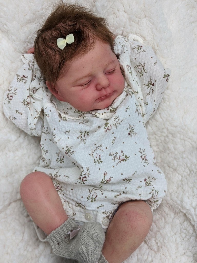 Reborn baby Otto, Ophalen of Verzenden, Zo goed als nieuw, Babypop, Levensecht of Reborn
