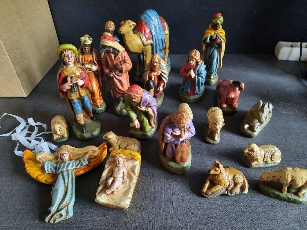 oude kerstgroep, Diversen, Kerst, Ophalen of Verzenden, Gebruikt