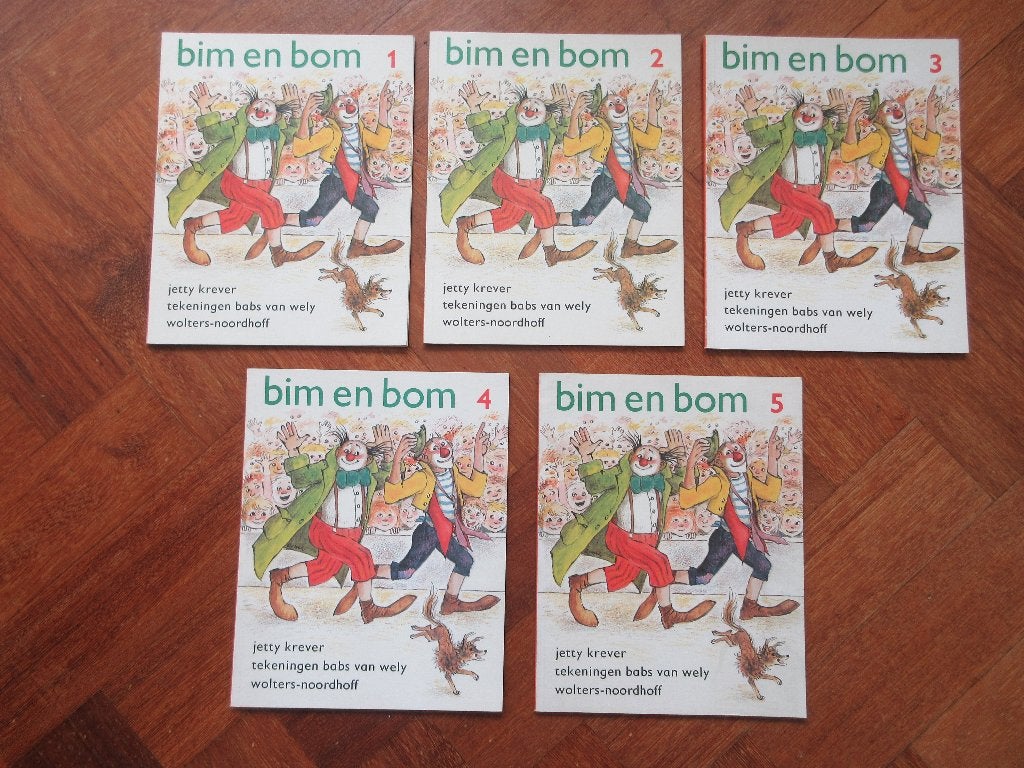 5 x boekjes bim en bom ( deel 1 t/m 5 ) Avi M3 / E3, Ophalen of Verzenden, Gelezen, Fictie algemeen