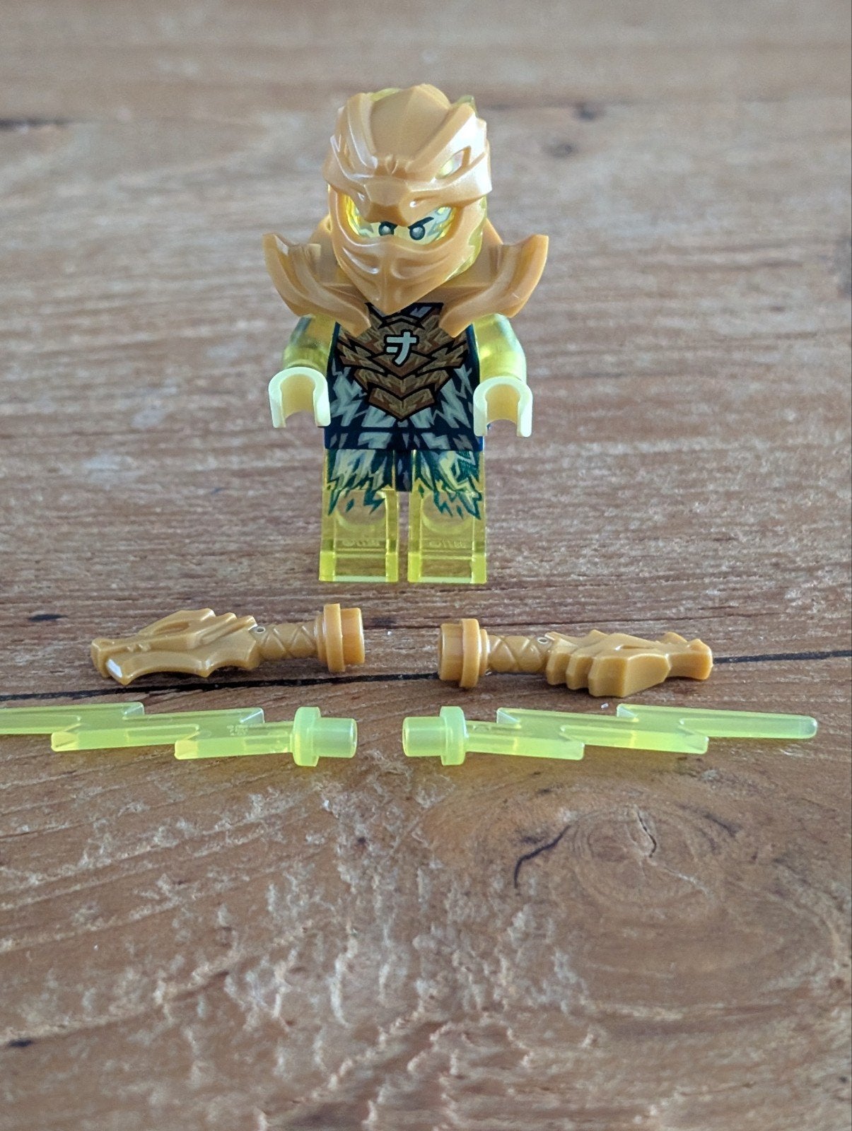 Lego Minifigures Ninjago/ Golden Dragon Jay met accessoires, Lego, Nieuw, Ophalen of Verzenden, Minifiguur