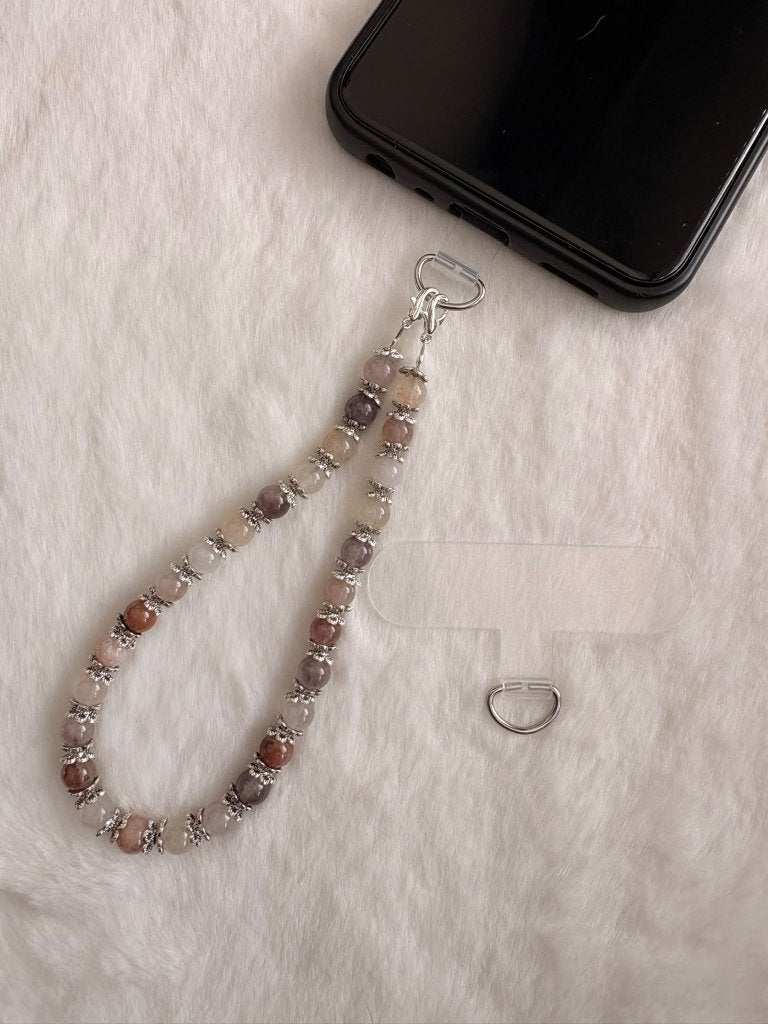 Lavendelkwarts Telefoonkoord Deluxe – 6 mm | 22 cm, Telecommunicatie, Ophalen of Verzenden, Nieuw, Telefoonhanger of Accessoire