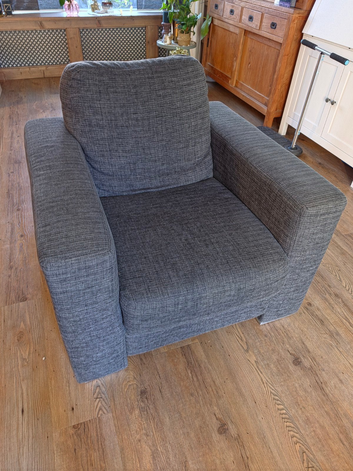 fateuil goossens wonen antraciet gratis, Huis en Inrichting, Ophalen, Gebruikt, Stof