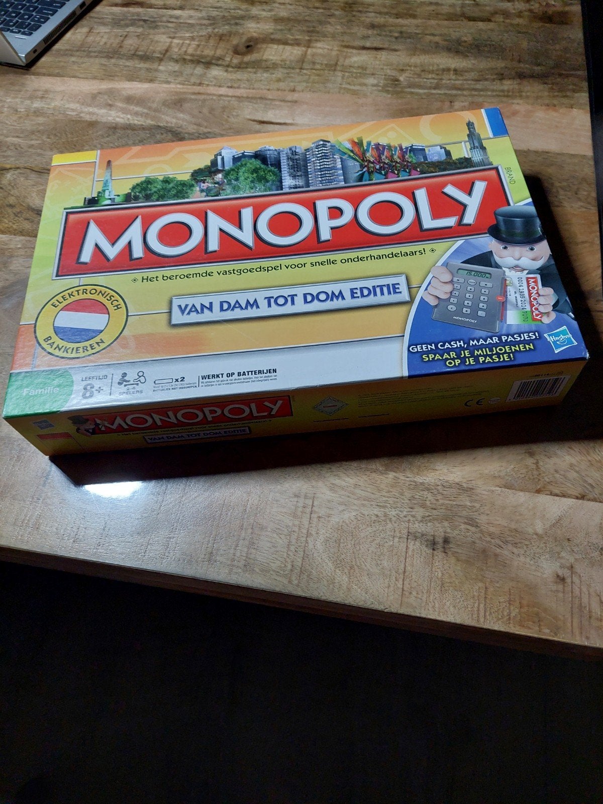 Monopoly: Van Dam tot Dom Editie - Elektronisch Bankieren, Drie of vier spelers, Ophalen of Verzenden, Gebruikt, Parker