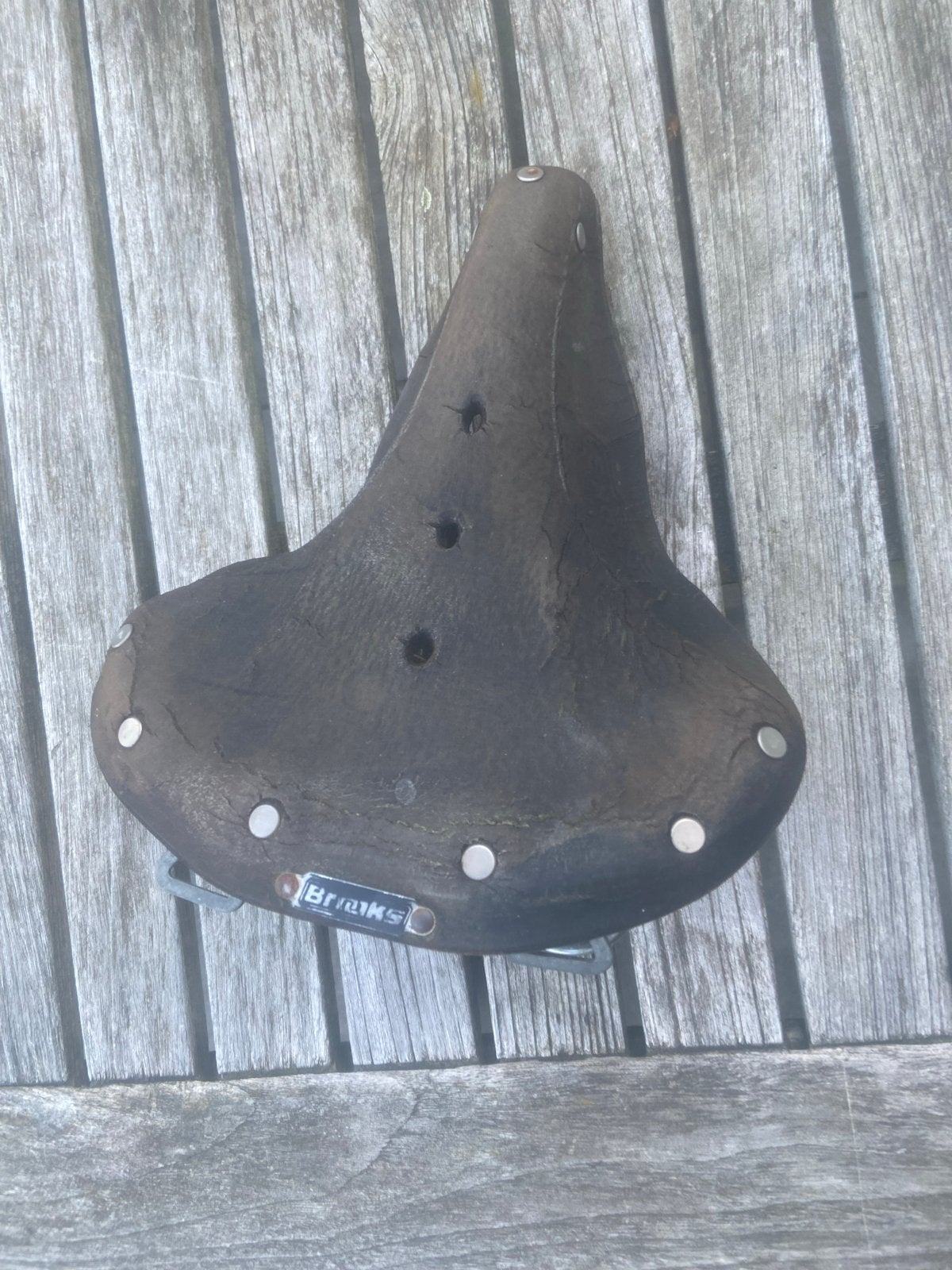 Vintage Brooks Zadel - Comfortabel en Stijlvol, Fietsen en Brommers, Fietsonderdelen, Gebruikt, Leer, Ophalen of Verzenden, Zadel