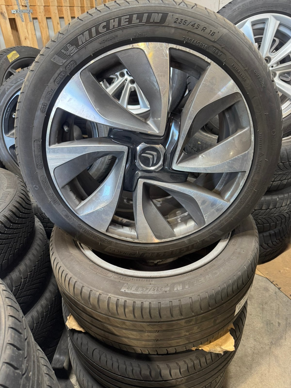 18” Originele Citroen Ds4 Ds5 Velgen Michelin Zomerbanden, 18 inch, Banden en Velgen, Nieuw, Ophalen of Verzenden
