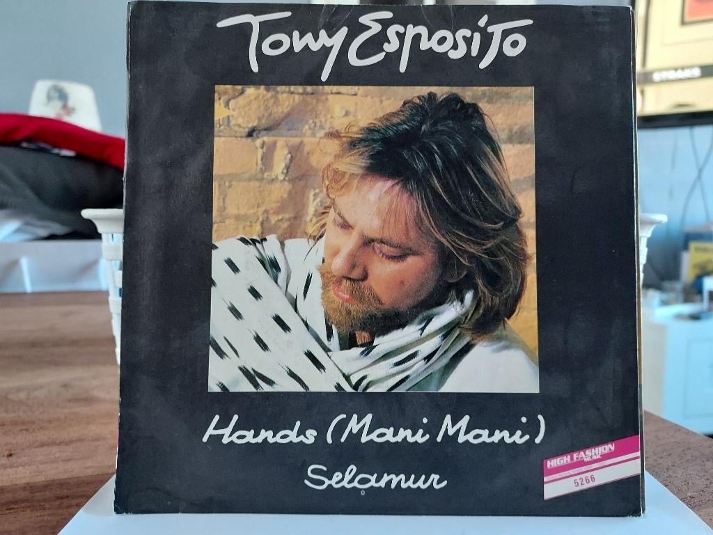 7" Single Tony Esposito - Hands (Mani Mani) / Shamur, Gebruikt, 7 inch, Ophalen of Verzenden, Pop
