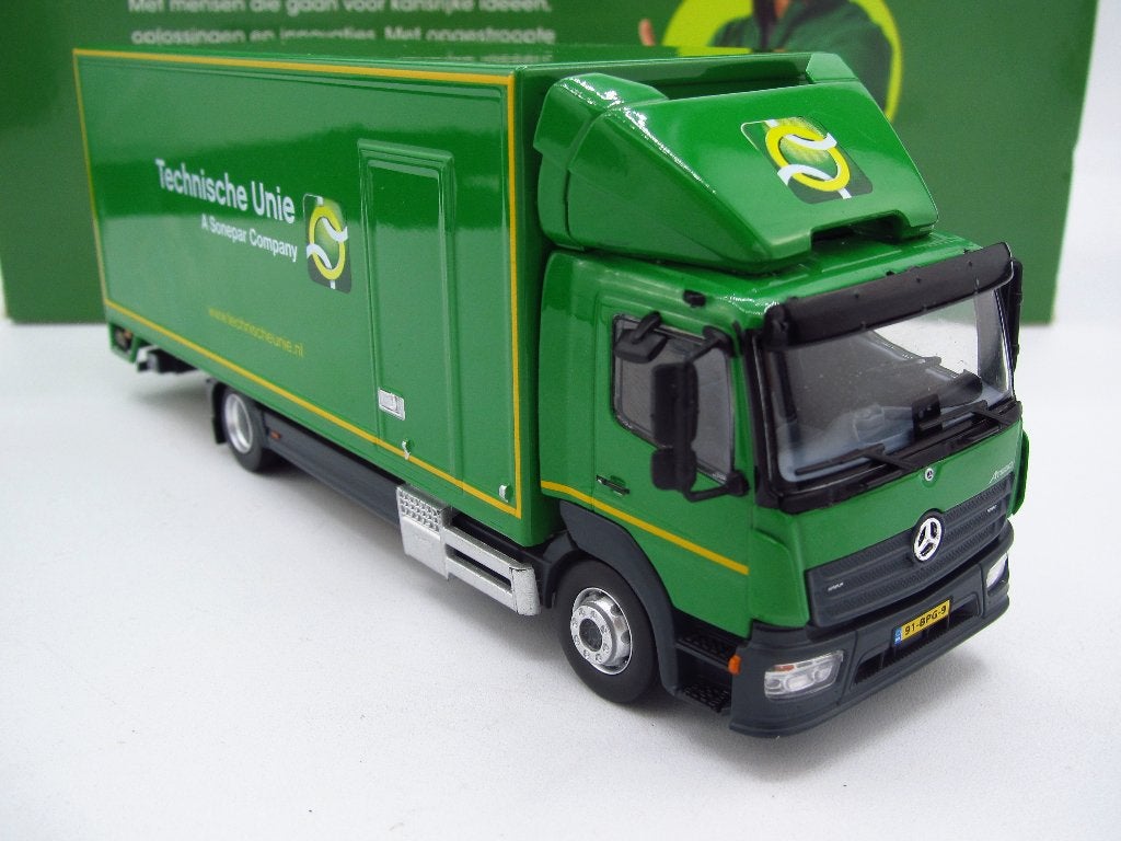 Marge Models - Mercedes Atego Bakwagen '' Technische Unie '', Ophalen of Verzenden, Zo goed als nieuw, Bus of Vrachtwagen, Lion Toys