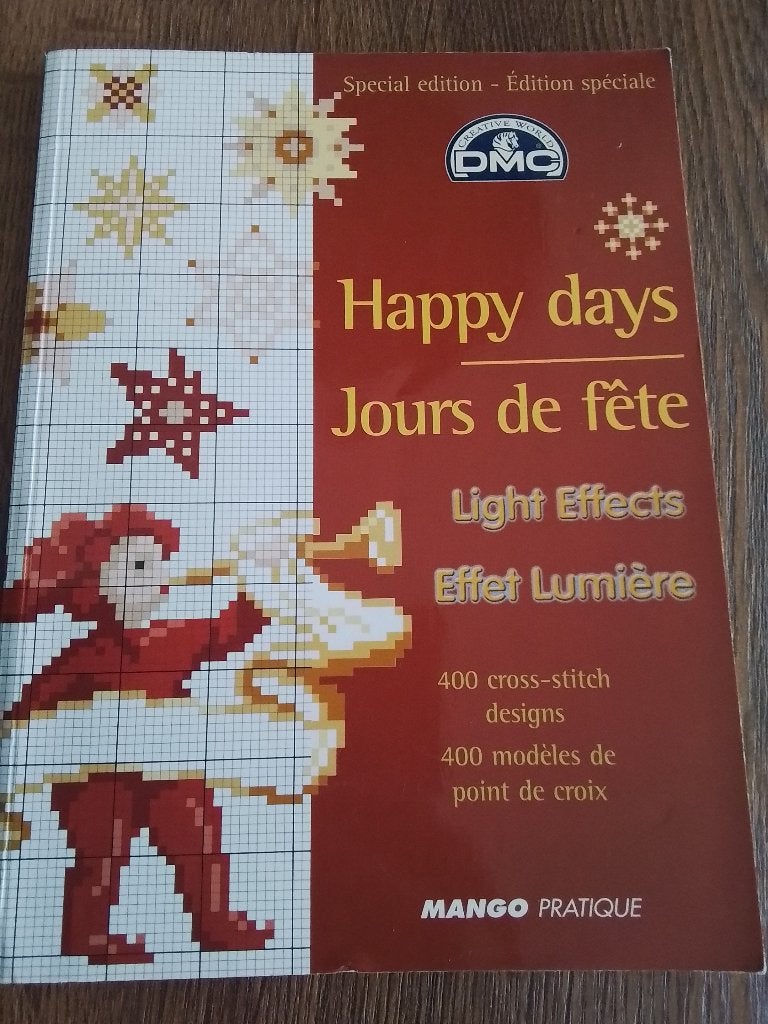 Dmc borduurboekje happy days, Hobby en Vrije tijd, Ophalen of Verzenden, Zo goed als nieuw, Handborduren, Patroon