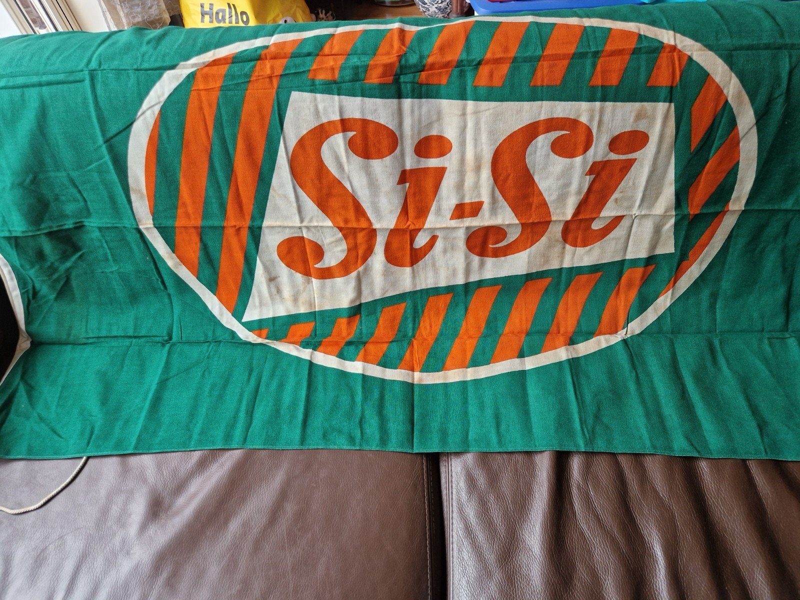 Vintage Si-Si linnen vlag - 89 x 132 cm, Ophalen of Verzenden, Gebruikt