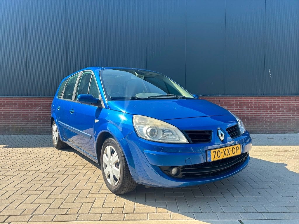 Renault Grand Scenic 1.6 16V 2007 7 Persoons | Pano | Cruise, Auto's, Renault, 4 cilinders, Blauw, 7 stoelen, Origineel Nederlands