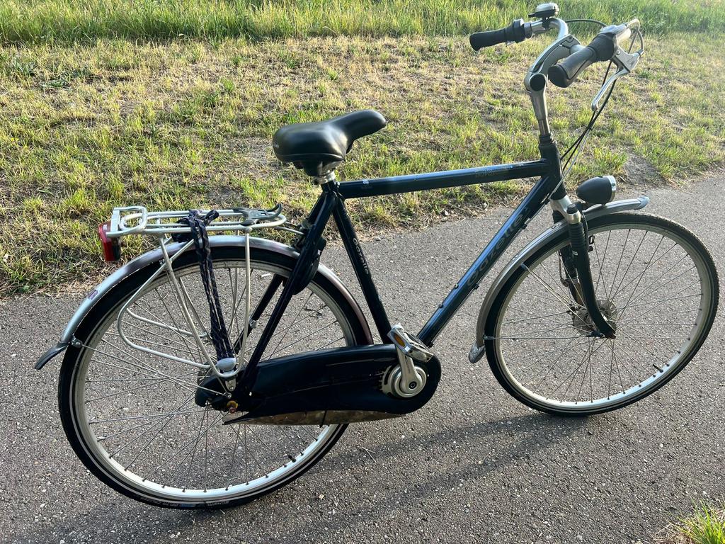 Gazelle herenfiets, Fietsen en Brommers, Fietsen | Heren | Herenfietsen, Gebruikt, Versnellingen, Ophalen of Verzenden, 57 tot 61 cm