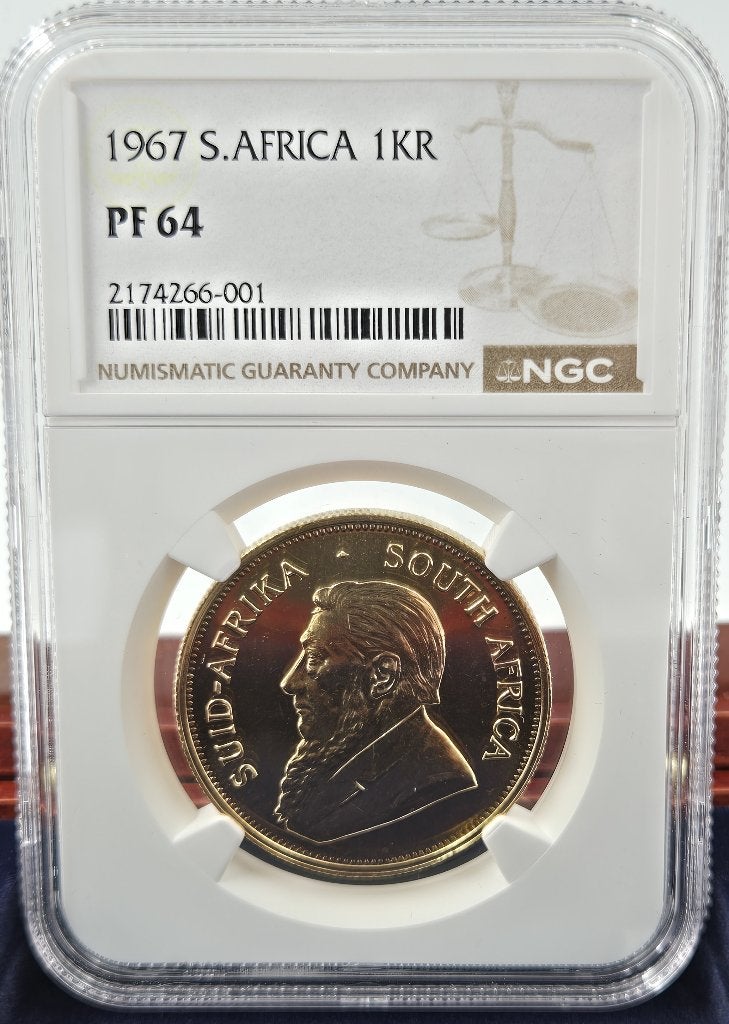 NGC KRUGERRAND 1967 GESTOLEN ! -> HOGE BELONING!, Ophalen of Verzenden, Goud
