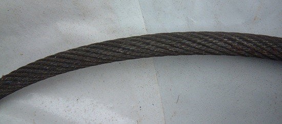 staalkabel Hijskabel 12 mm dik Lange Lengte 58 en 65 meter, Ophalen, Gebruikt, 250 mm of meer