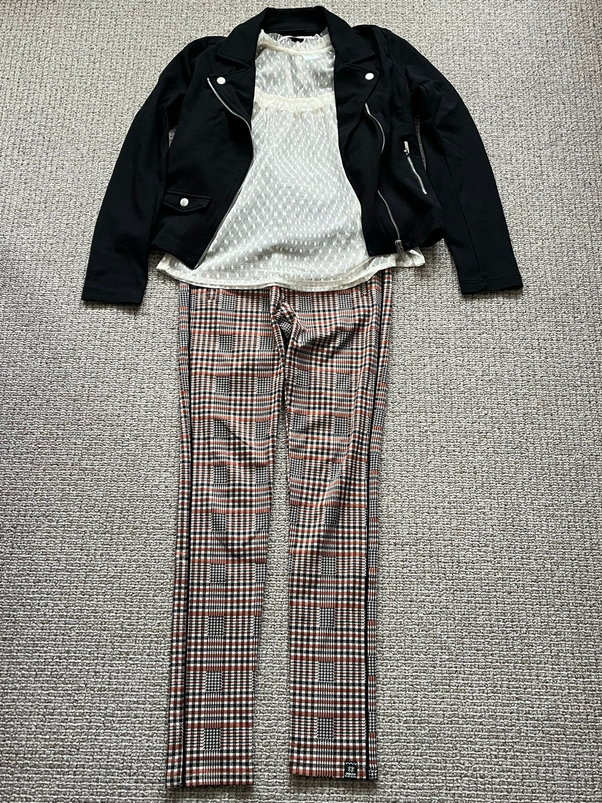 Leuke set: jasje, blouse en broek maat 158/164, Ophalen of Verzenden, Gebruikt, Meisje, Setje