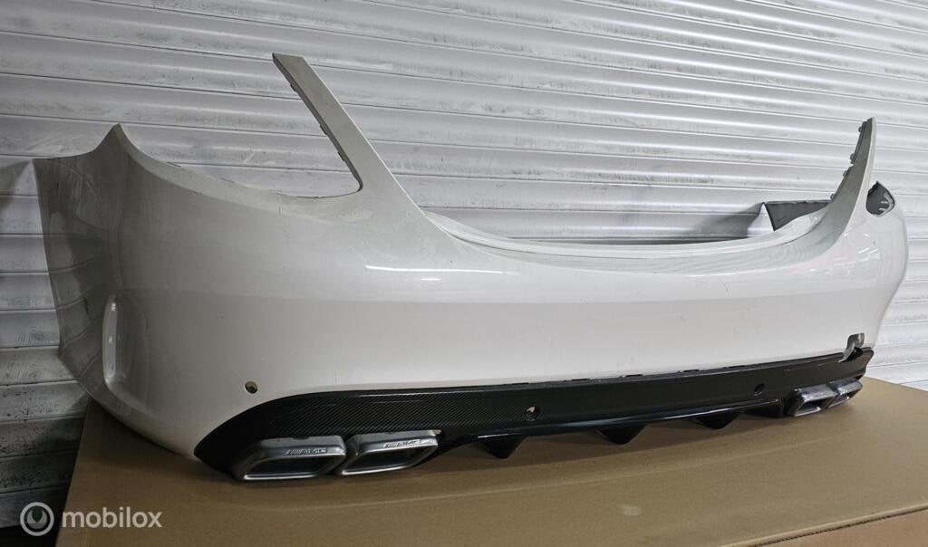 Mercedes C63 C63S amg Achterbumper carbon SEDAN W205, Gebruikt, Ophalen of Verzenden