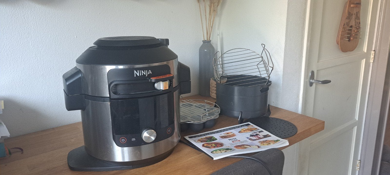Ninja Foodi MAX 14-in-1 SmartLid Multicooker, Ophalen, Zo goed als nieuw, Airfryer, 1500 gram of meer