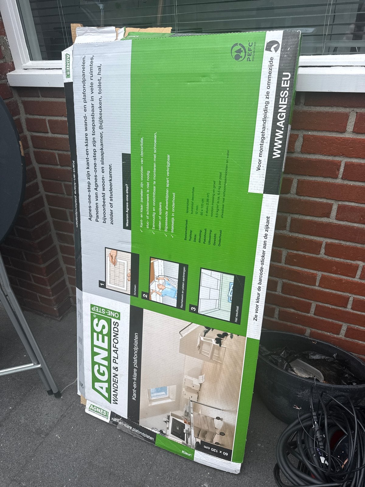 5 Agnes plafondplaten standaard 60x120cm, Ophalen, Nieuw, Overige materialen, Minder dan 20 mm