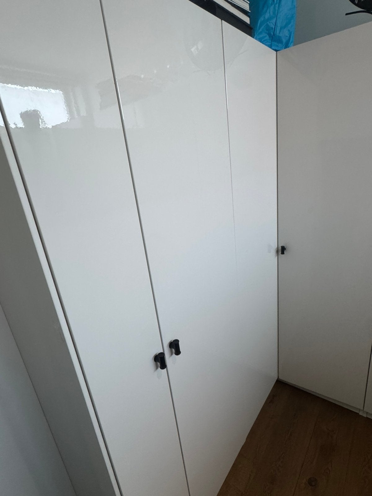 Ikea Pax hoekkast wit hoogglans, zelf demonteren, Ophalen, Overige materialen, Gebruikt, 200 cm of meer