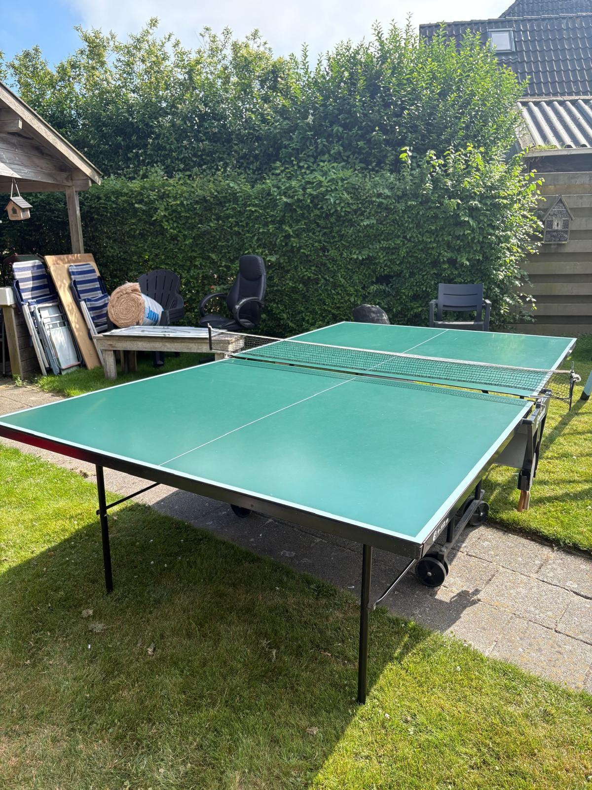 Sponeta inklapbare en verrijdbare outdoor tafeltennistafel, Sport en Fitness, Tafeltennis, Ophalen, Zo goed als nieuw, Tafel Outdoor