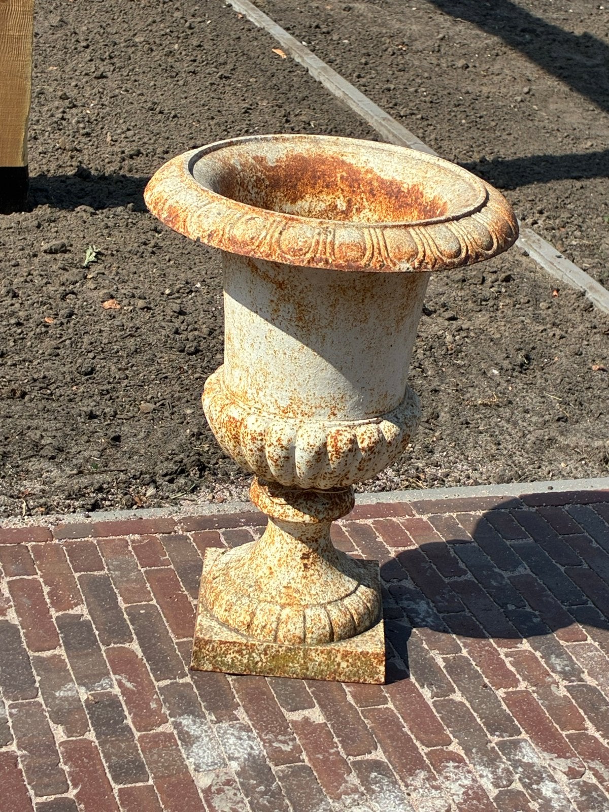 Ijzeren pot, Tuin en Terras, Bloempotten, Ophalen, Rond, Metaal, Minder dan 25 cm