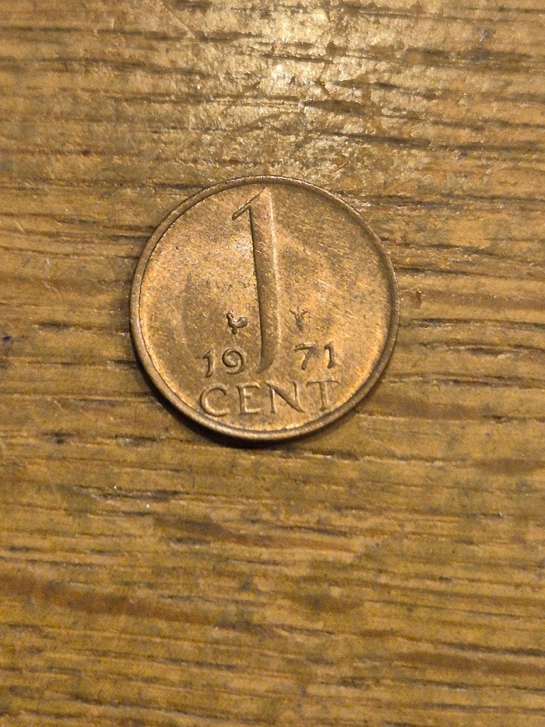 Nederland - 1 Cent 1971, Verzenden, Koningin Juliana, 1 cent, Losse munt