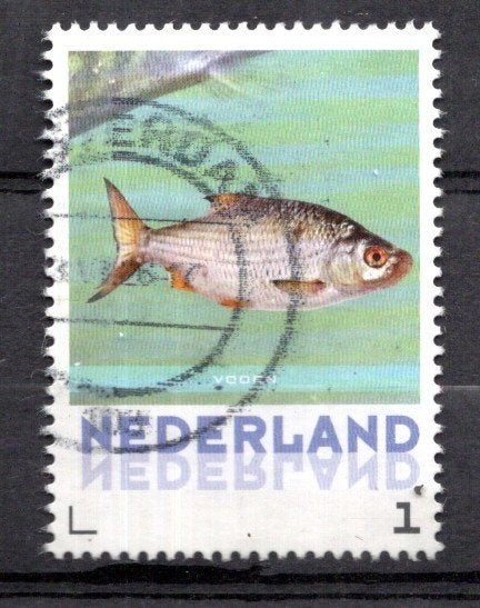 gestempelde zegel. Persoonlijke: uit vel van 3. Voorn, Ophalen of Verzenden, Na 1940, Gestempeld