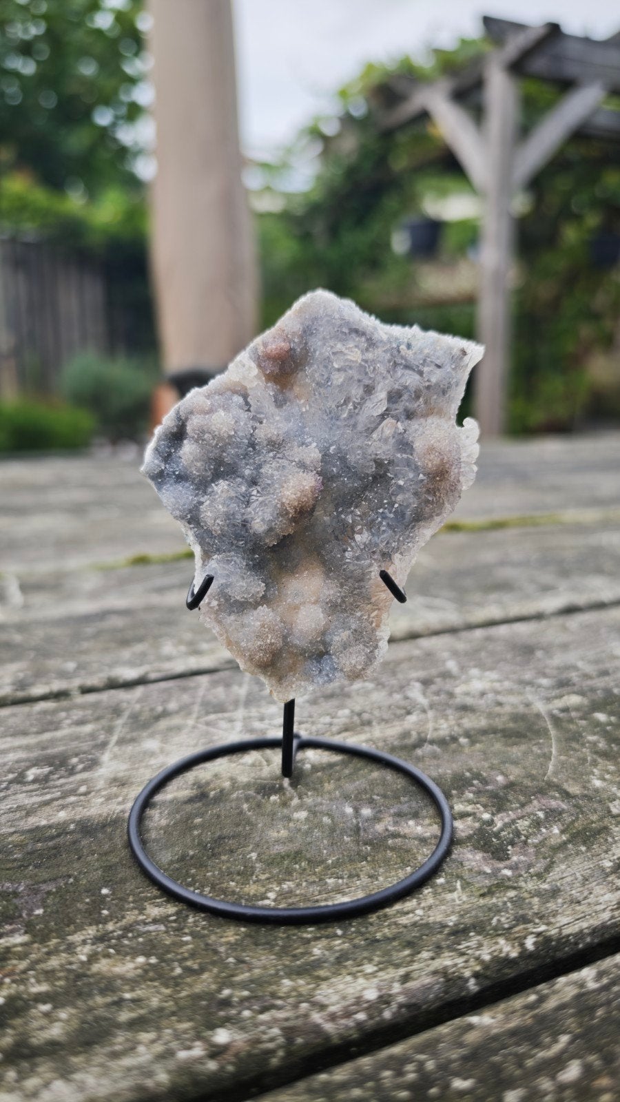 Flower amethyst op standaard, Ophalen of Verzenden