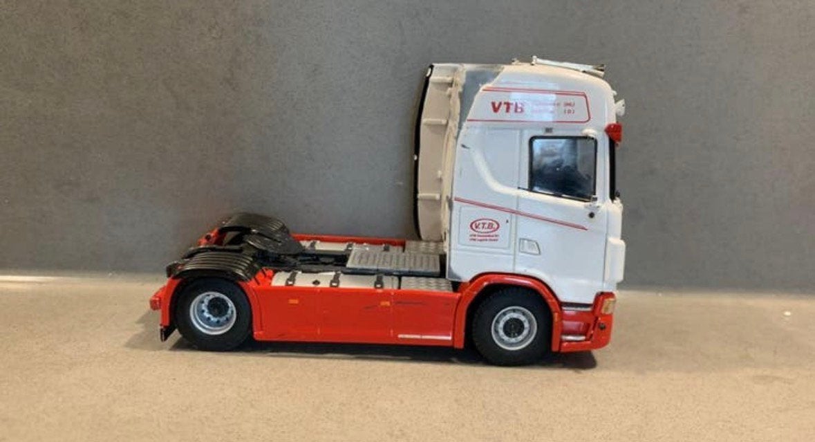 WSI Scania verbouw VTB, Hobby en Vrije tijd, Modelauto's | 1:50, Ophalen of Verzenden, Zo goed als nieuw, Bus of Vrachtwagen, Wsi