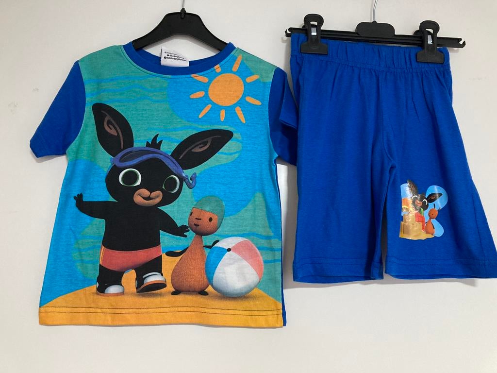 Nieuw pyjama / shortama konijntje bing blauw maat 110, Ophalen of Verzenden, Nieuw, Jongen, Nacht- of Onderkleding