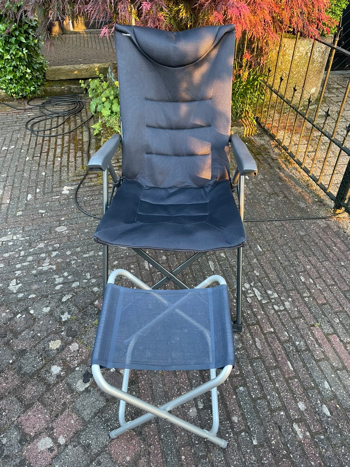 2 campingstoelen en 2 klapstoeltjes, Caravans en Kamperen, Ophalen of Verzenden, Zo goed als nieuw, Campingstoel