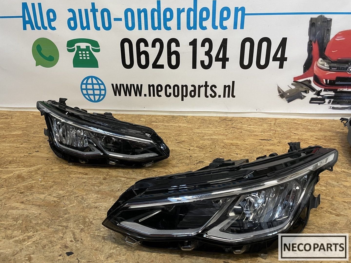 VW GOLF 8 LED KOPLAMP KOPLAMPEN ORIGINEEL COMPLEET, Gebruikt, -, Volkswagen, -