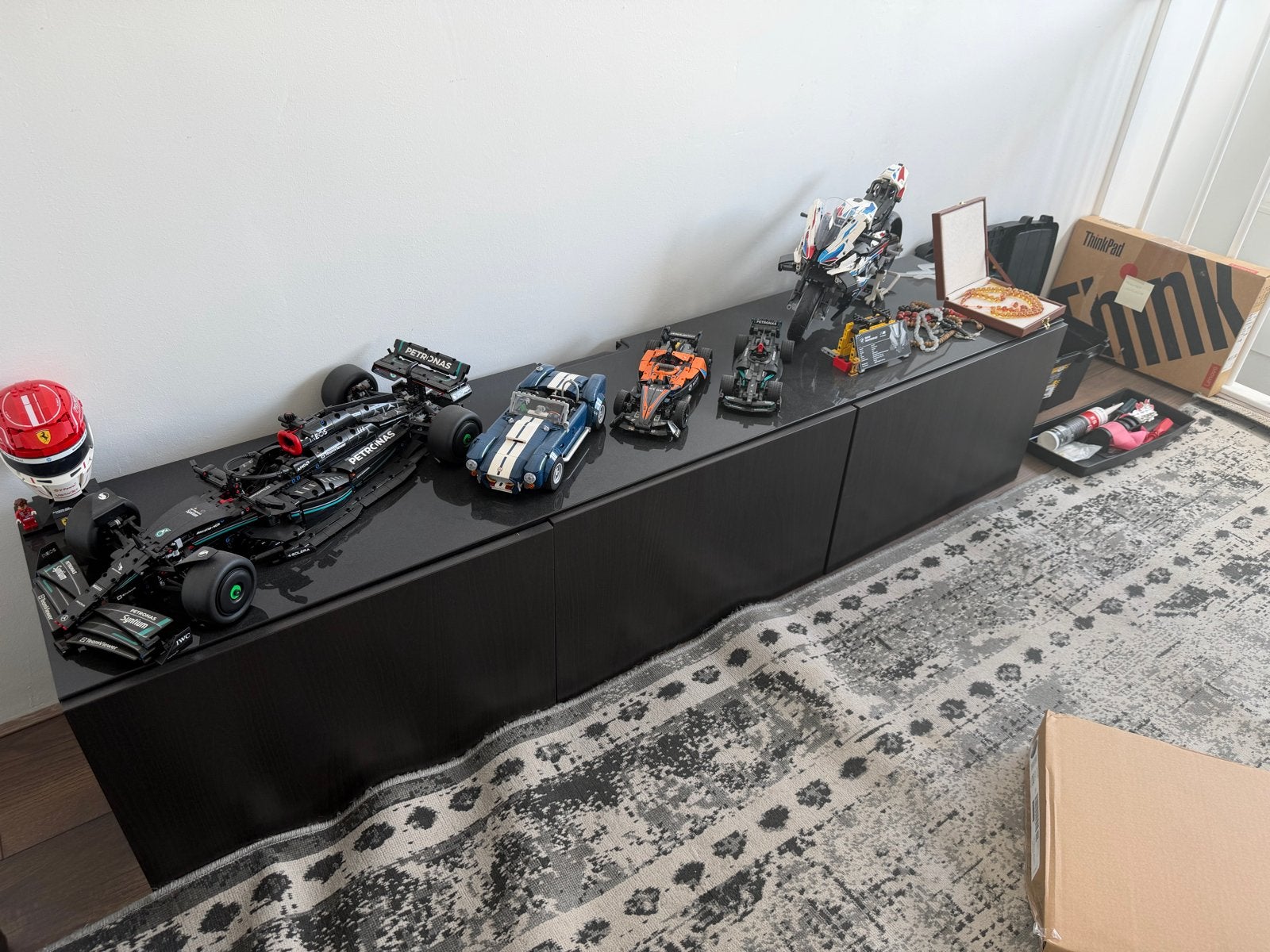 Ikea Besta TV-meubel / dressoir - Zwartbruin, Ophalen, Gebruikt, 150 tot 200 cm, Minder dan 100 cm