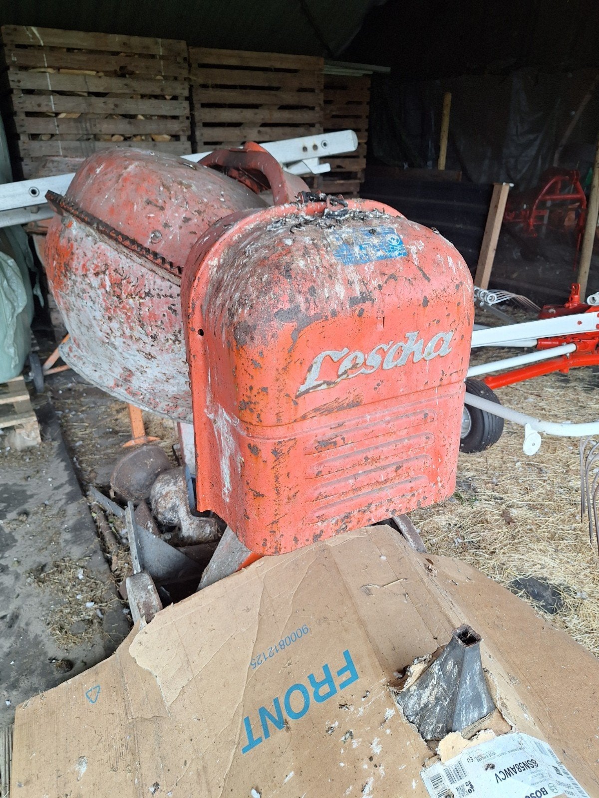 Oude Lescha Betonmolen, Ophalen, Gebruikt