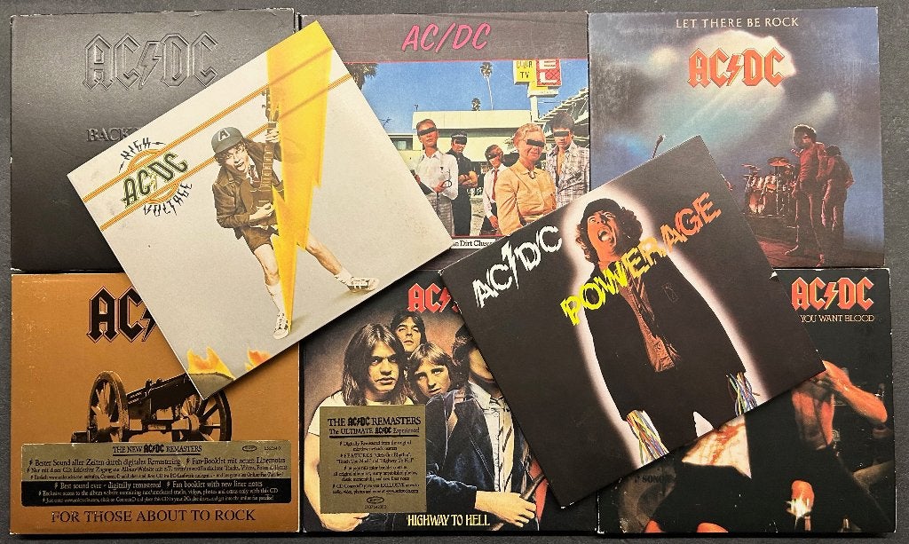 AC/DC - Verzameling van 8 remasters ( 8 CDs; digipacks), Ophalen of Verzenden, Zo goed als nieuw, Digipak