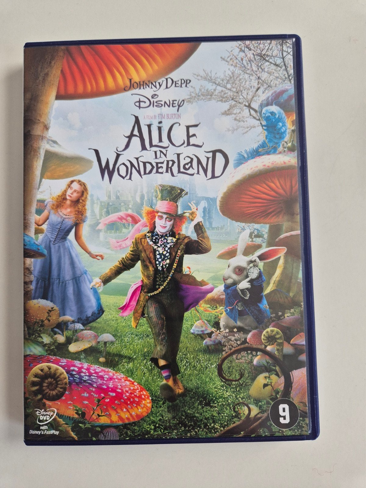 Alice in Wonderland (DVD) - Disney film van Tim Burton, Ophalen of Verzenden, Zo goed als nieuw, Inclusief doosje, Familie