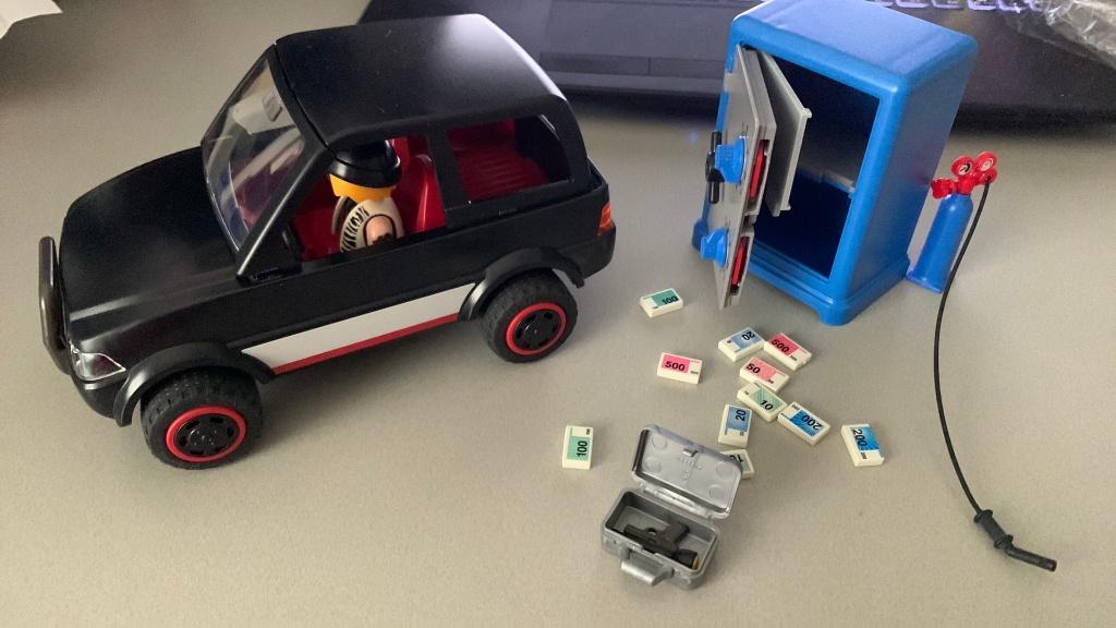 Playmobil 4059 Brandkast kraker met vluchtauto, Ophalen of Verzenden, Zo goed als nieuw